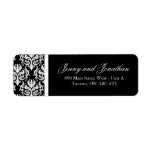 Stylish Damask RSVP Address Labels