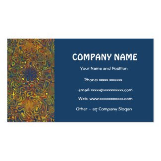Stylish Dark Blue Business Card