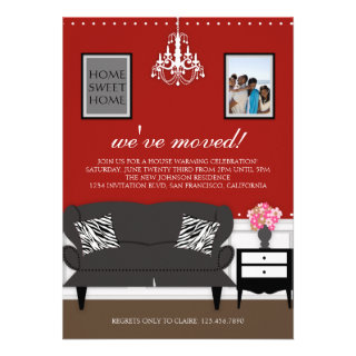 Stylish Decor Housewarming Invite
