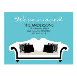 Stylish Decor Moving Announcements Post Card