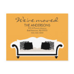 Stylish Decor Moving Announcements postcards