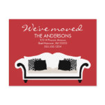 Stylish Decor Moving Announcements postcards