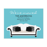 Stylish Decor Moving Announcements postcards