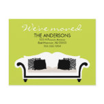 Stylish Decor Moving Announcements postcards