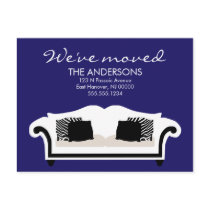 Stylish Decor Moving Announcements Postcard