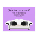 Stylish Decor Moving Announcements postcards
