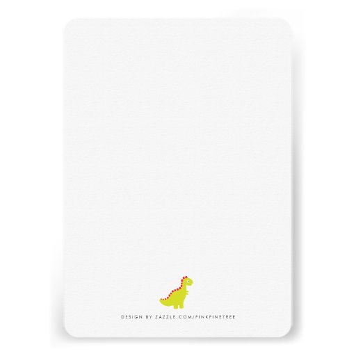 Stylish Dinosaur Grey Baby Shower Invite Rounded