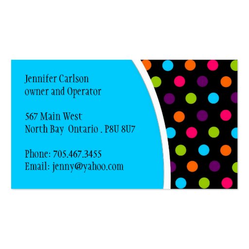 Stylish Dots - Business Card (back side)