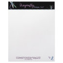 Stylish Dragonfly Business Letterhead letterhead