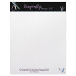 Stylish Dragonfly Business Letterhead