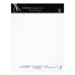 Stylish Dragonfly Designer Business Letterheads