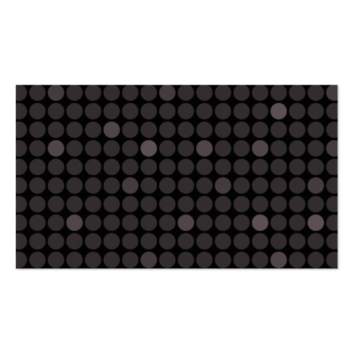 Stylish elegant black gray dots generic profile business cards