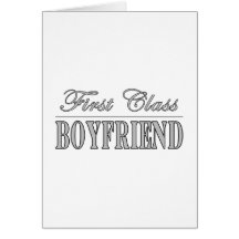 Stylish Elegant Boyfriends : First Class Boyfriend Card