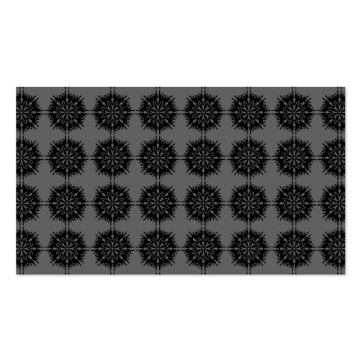 Stylish elegant pattern. Black and Gray. Business Card Template (front side)