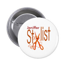 Stylish Elegant Stylist Design Pinback Button