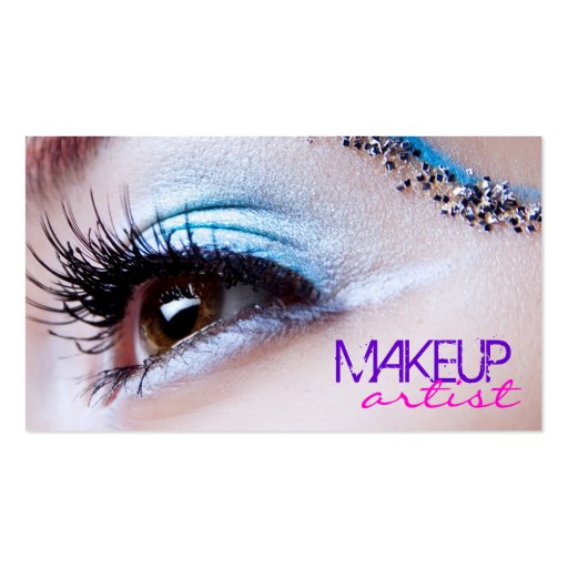 Stylish Eye Shadow - Makeup Artist Business Card Template (front side)