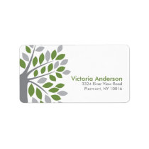 Stylish Fall Tree Return Address Labels.