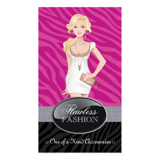 Stylish Fashion Designer Business Cards (front side)