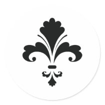 Stylish Fleur De Lis stickers