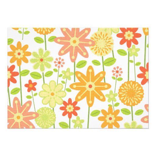 Stylish Floral Couples Wedding Shower Invitation