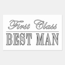 Stylish Fun Best Men Gifts : First Class Best Man