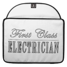 Stylish Fun Electricians : First Class Electrician Sleeve For MacBooks