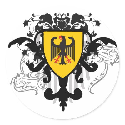 Stylish Germany Stickers by teyes143