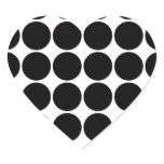 Stylish Gifts for Girls Black Polka Dots on White stickers