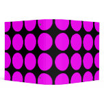 Stylish Gifts for Girls : Pink Polka Dots on Black binders