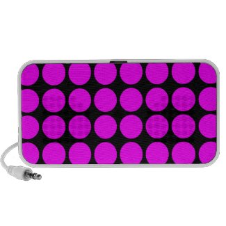 Stylish Gifts for Girls: Pink Polka Dots on Black doodle