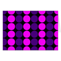Stylish Gifts for Girls : Pink & Purple Polka Dots Card