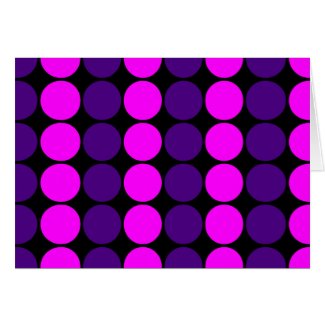 Stylish Gifts for Girls : Pink &amp; Purple Polka Dots Greeting Cards