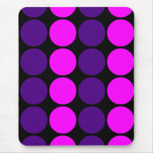 Stylish Gifts for Girls : Pink & Purple Polka Dots Mouse Pads