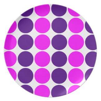 Stylish Gifts for Girls : Pink &amp; Purple Polka Dots Plates