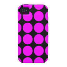 Stylish Gifts for Her : Pink Polka Dots Case-Mate iPhone 4 Case