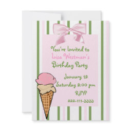 Stylish Girl's Birthday Invitation invitation