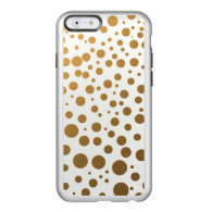 Stylish Gold Foil Confetti Dots Incipio Feather® Shine iPhone 6 Case