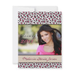Stylish Grad Announcement / Invitation - Leopard