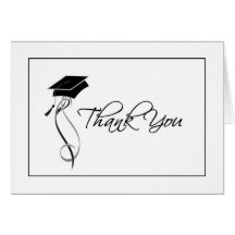 Stylish Graduation Thank You Cards for Ladies