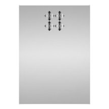 Stylish Gray, Black and White Flowers. Invites