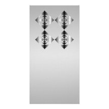 Stylish Gray, Black and White Flowers. Photo Greeting Card