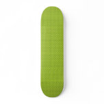 Stylish green turbines on yellow background skateboard