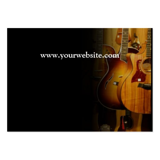 Stylish Guitar Business Card (back side)