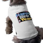 Stylish Happy New Year Dog T-shirt