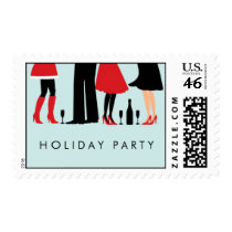 Stylish Holiday Cocktail Party Postage