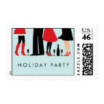 Stylish Holiday Cocktail Party postage