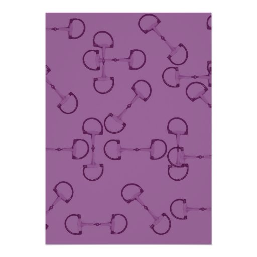 Stylish Horse Bits Birthday Party Invitation