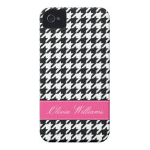 Stylish Houndstooth iPhone 4 Case-Mate Case