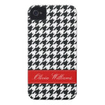 Stylish Houndstooth Case-Mate iPhone 4 Cases
