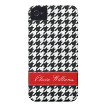 Stylish Houndstooth Case-Mate iPhone 4 Cases